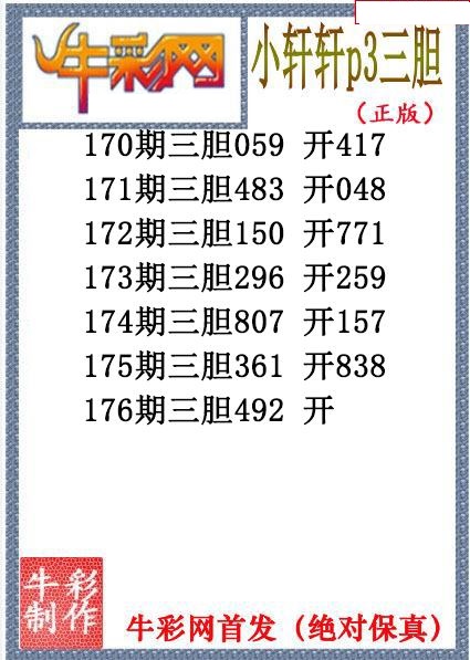 小轩轩三胆