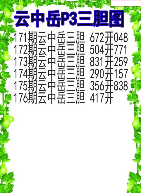 云中岳三胆图