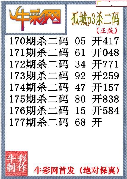 孤城杀码