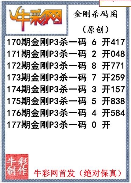 金刚杀码图迷