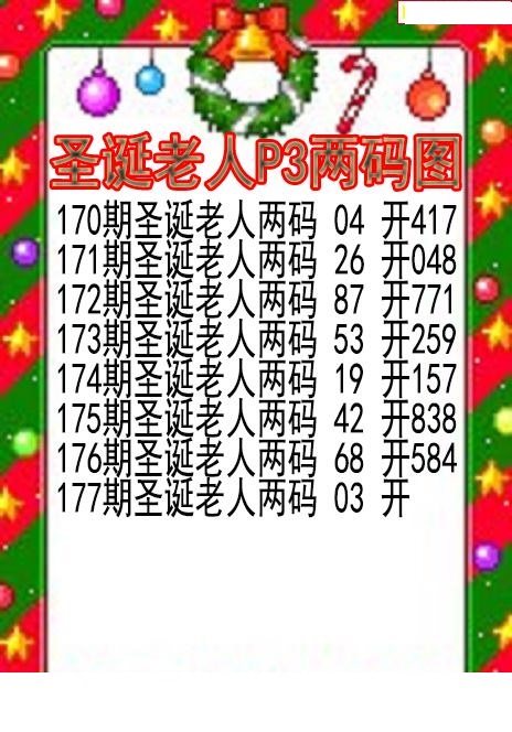圣诞老人两码图