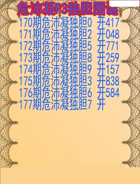危沛凝独胆