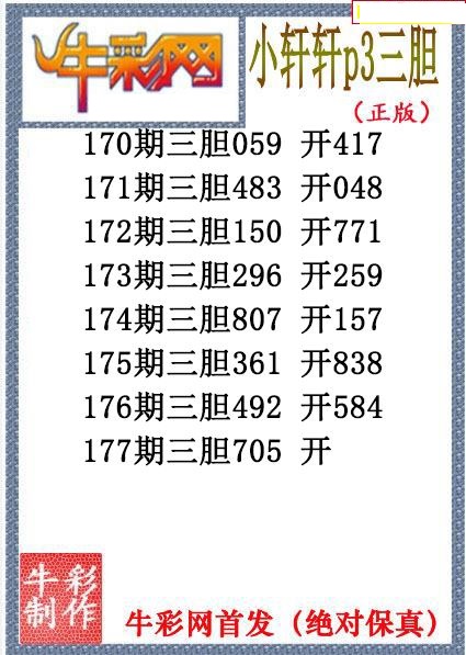 小轩轩三胆