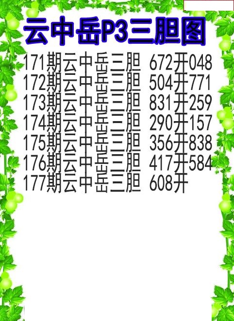 云中岳三胆图