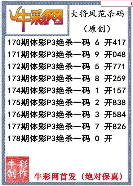 大将风范杀码