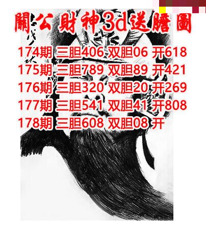 关公财神送胆