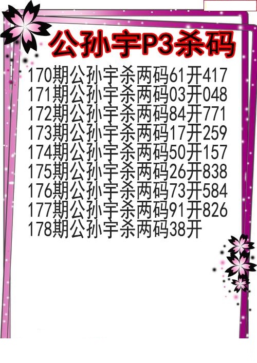 公孙宇杀码图