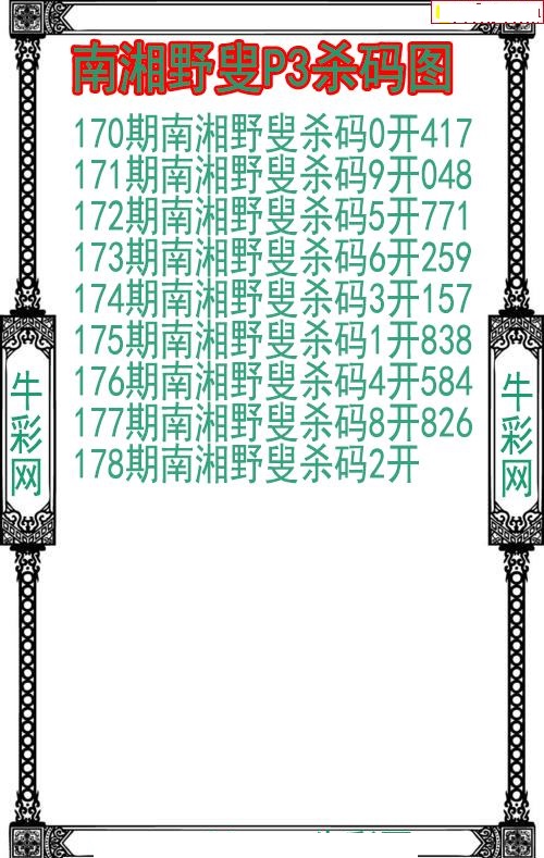 南湘野叟杀码图