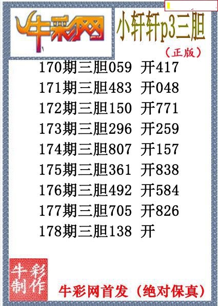 小轩轩三胆