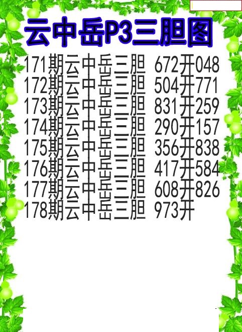 云中岳三胆图