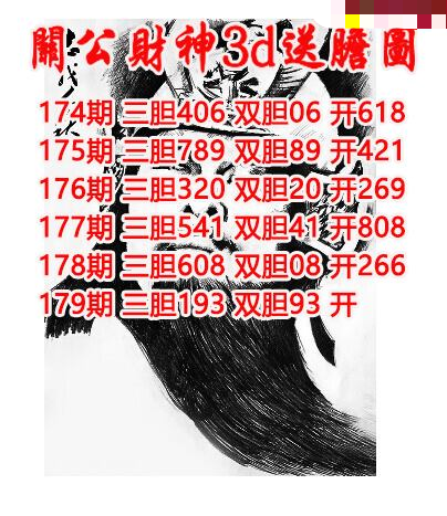 关公财神送胆