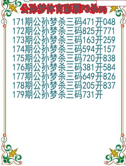 公孙梦杀码图