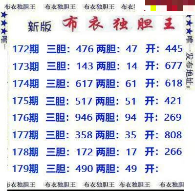 新版布衣独胆王