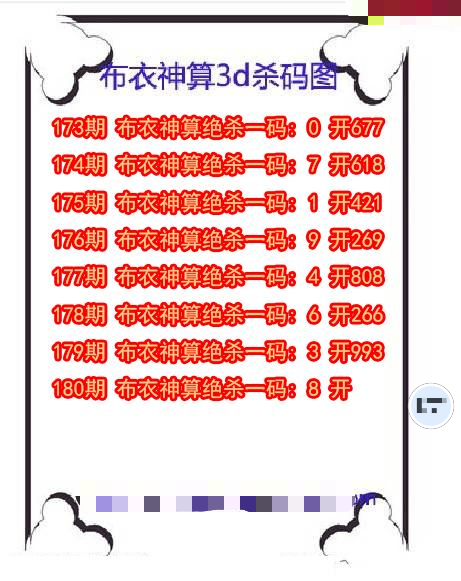 布衣神算杀码