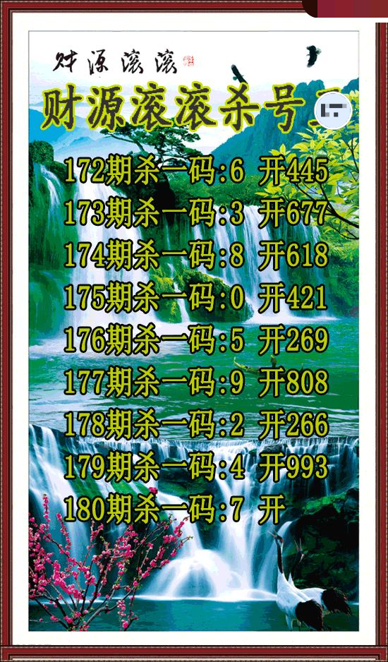 财源滚滚杀号王