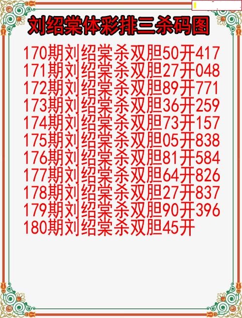 刘绍棠杀码图