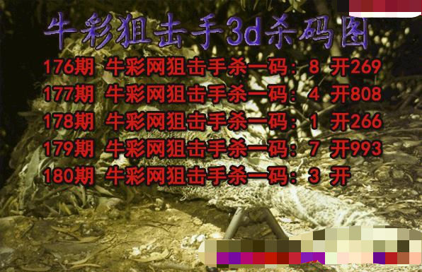 牛彩狙击手杀码