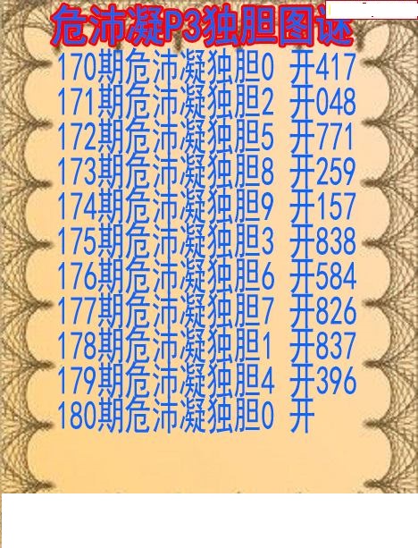 危沛凝独胆