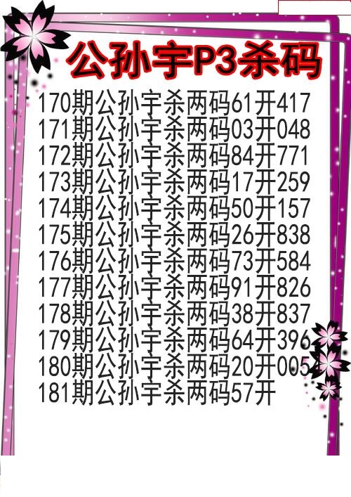 公孙宇杀码图