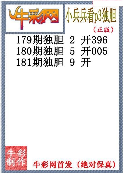 小兵兵独胆