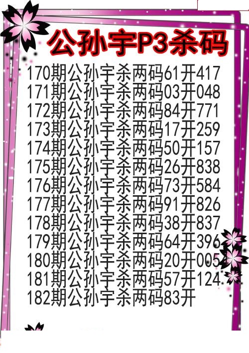 公孙宇杀码图