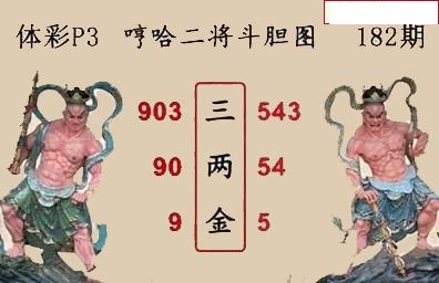 哼哈二将斗胆图