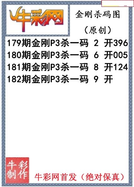 金刚杀码图迷