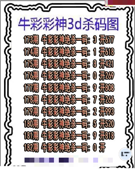 牛彩彩神杀码
