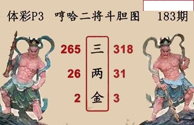 哼哈二将斗胆图
