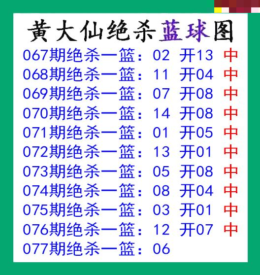 黄大仙杀蓝球