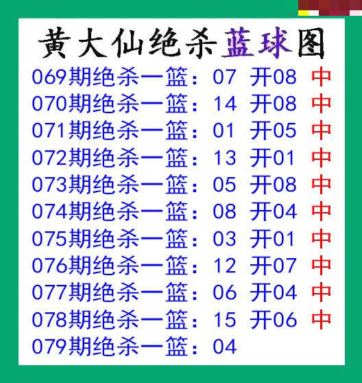 黄大仙杀蓝球