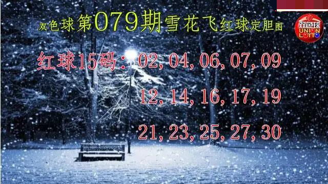 雪花飞红球图