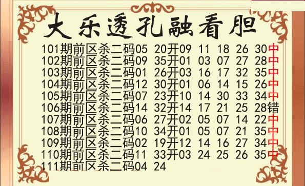 孔融前区杀号图