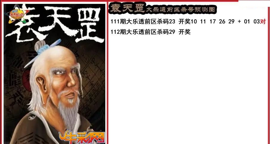 袁天罡前区杀号预测图