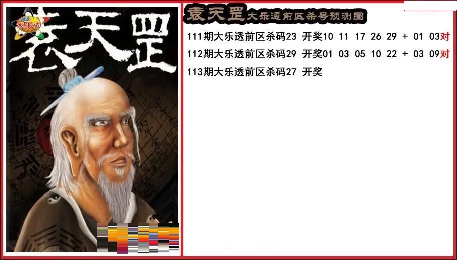 袁天罡前区杀号预测图