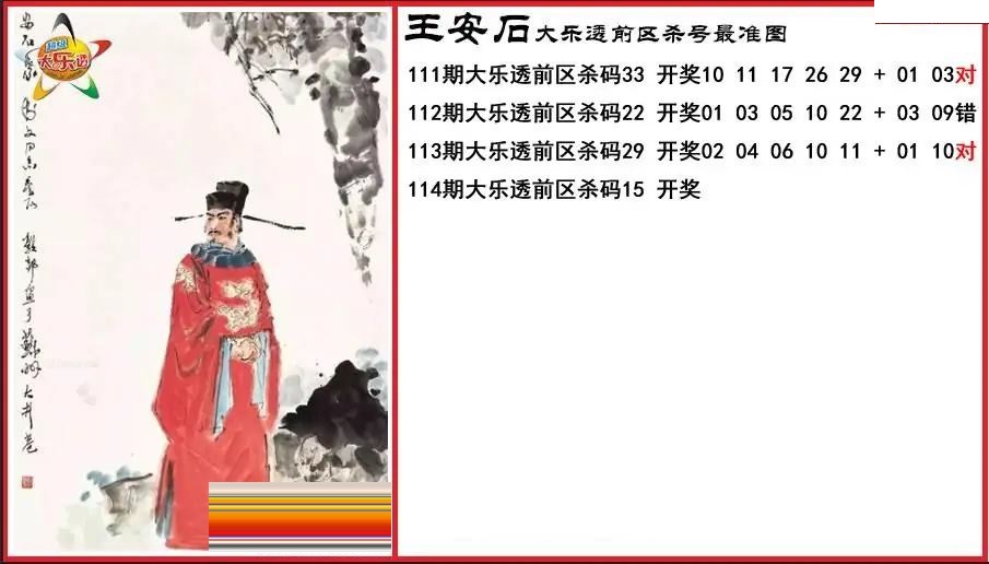 王安石前区杀号最准图