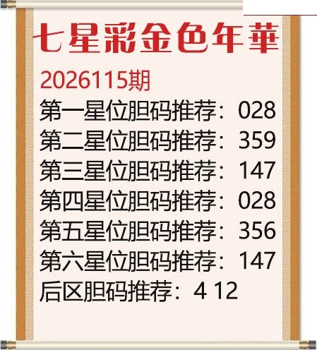 金色年华胆码