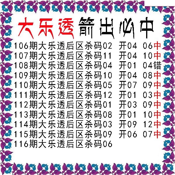 期箭出必中后区杀号