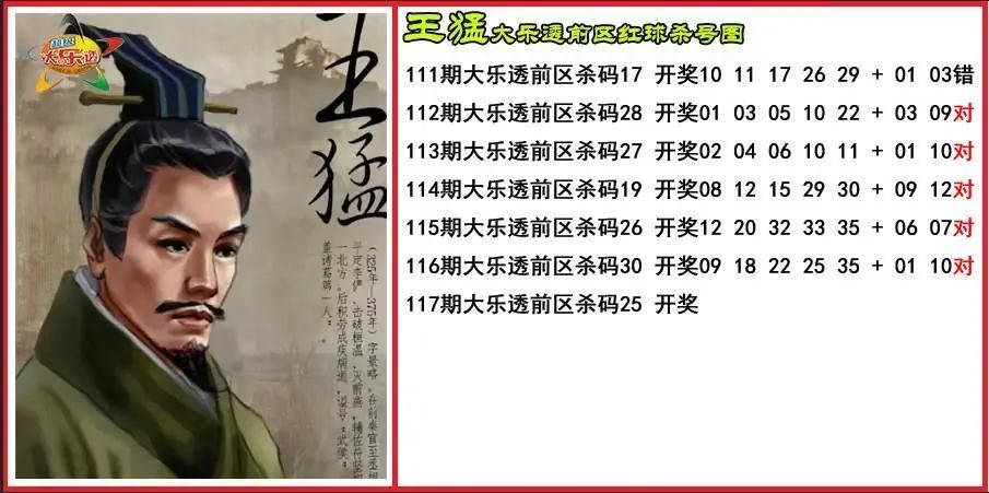 王猛前区杀号图