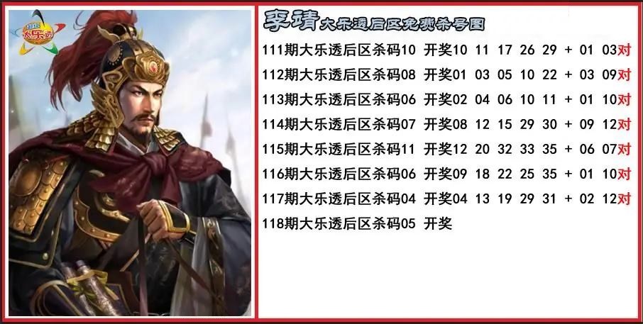 李靖后区免费杀号图