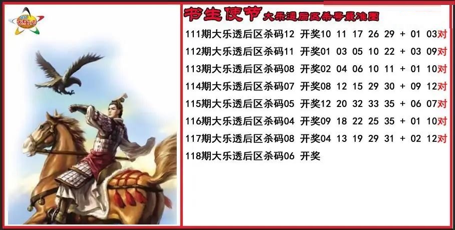 书生使节后区杀号更准图