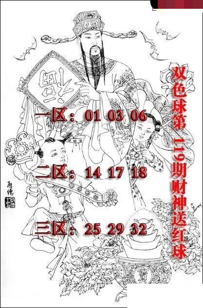 财神送红球图