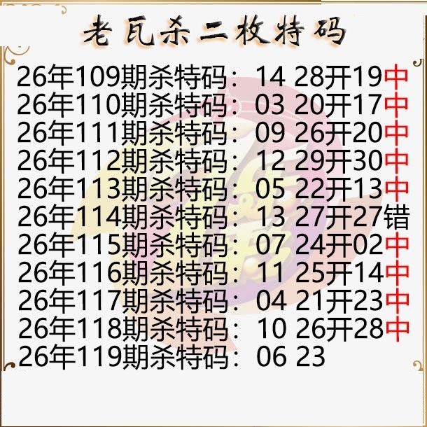 老瓦杀特码