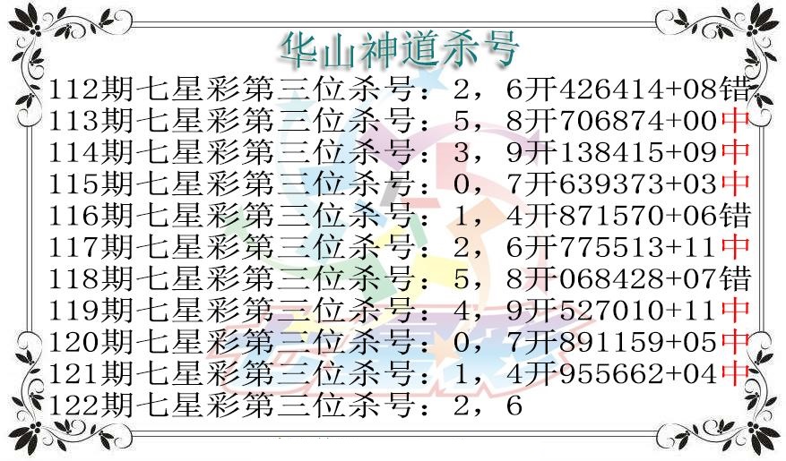华山神道杀号