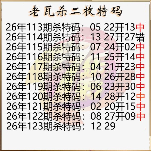 老瓦杀特码