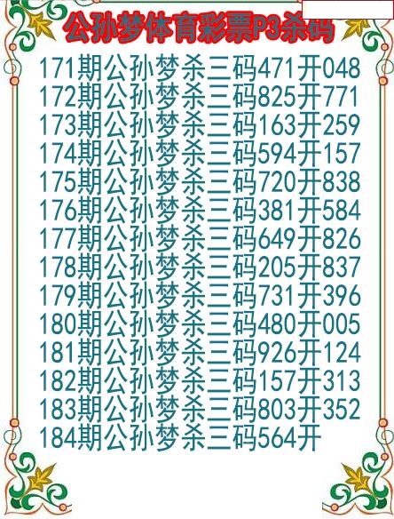 公孙梦杀码图