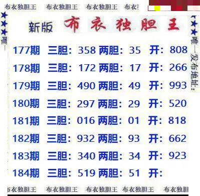 新版布衣独胆王