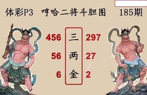 哼哈二将斗胆图