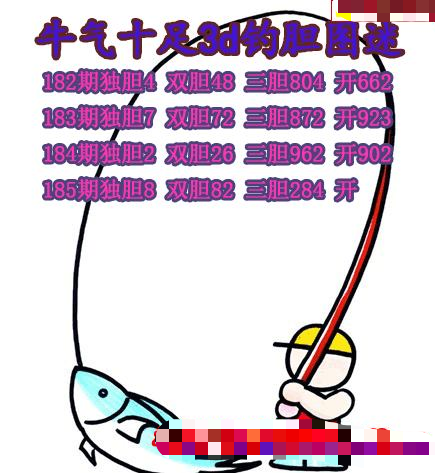 牛彩钓胆图