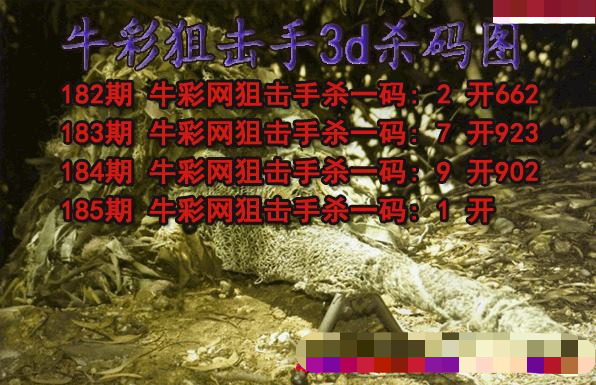 牛彩狙击手杀码